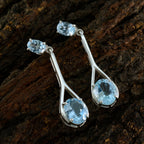 Blue-Topaz-Korean-Ji-eun-Toi-et-Moi-Stud-Blue-Sterling-Silver-Earring