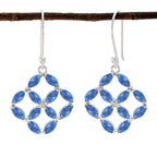 Blue-Topaz-Mexican-Min-seo-multiple-Dangle-Blue-925-Sterling-Silver-Earring