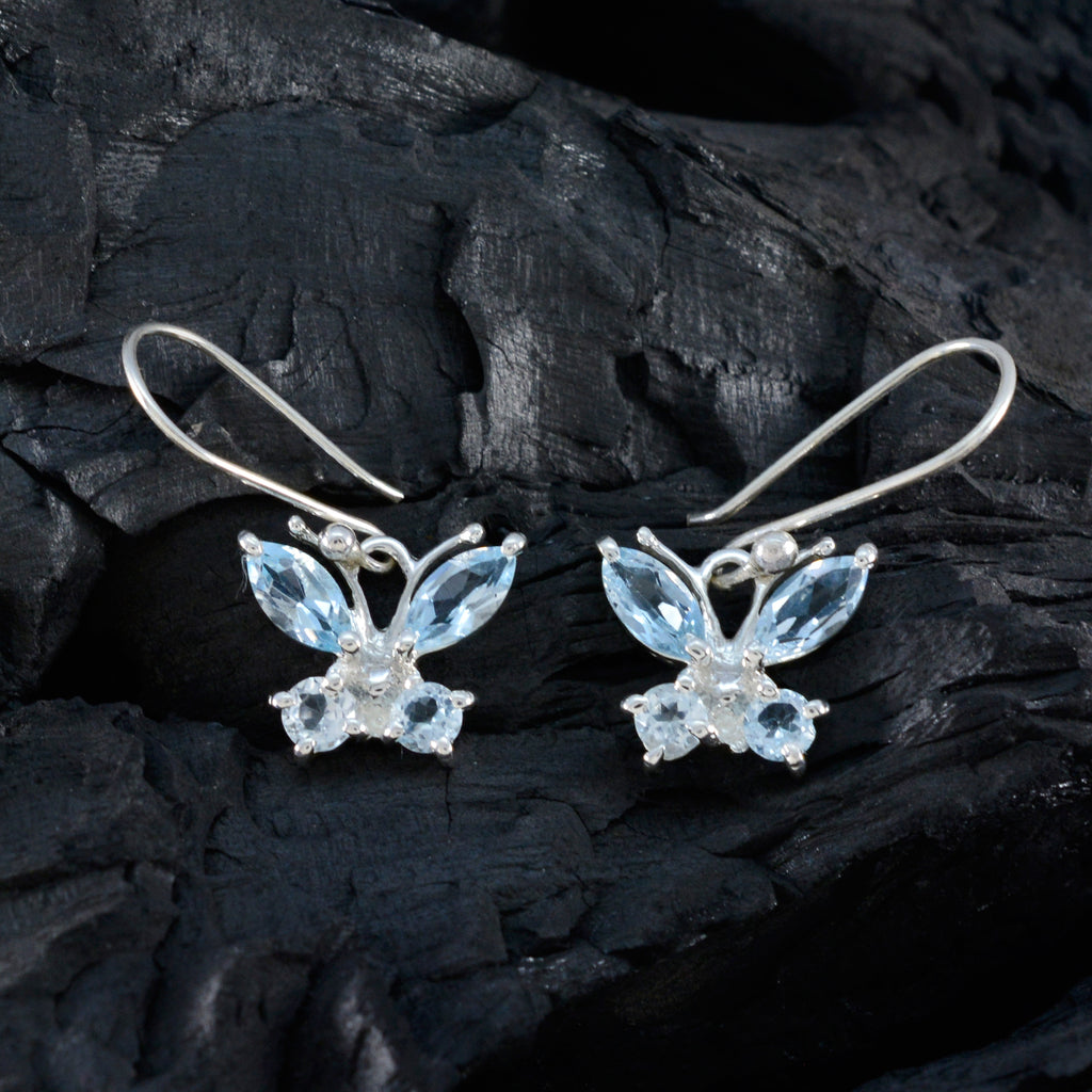 Blue-topaz-Egyptian-Luna-multiple-Dangle-Blue-925-Silver-Earring