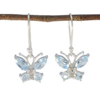 Blue-topaz-Egyptian-Luna-multiple-Dangle-Blue-925-Silver-Earring