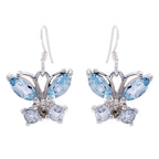Blue-topaz-Egyptian-Luna-multiple-Dangle-Blue-925-Silver-Earring