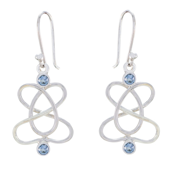 Blue-Topaz-Moroccan-Abigail-multiple-Dangle-Blue-Silver-Earring