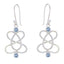 Blue-Topaz-Moroccan-Abigail-multiple-Dangle-Blue-Silver-Earring