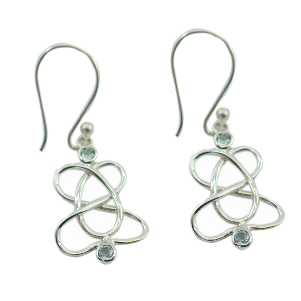 Blue-Topaz-Moroccan-Abigail-multiple-Dangle-Blue-Silver-Earring