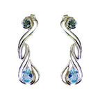 Blue-topaz-Moroccan-Grace-multiple-Stud-Blue-92.5-Silver-Earring