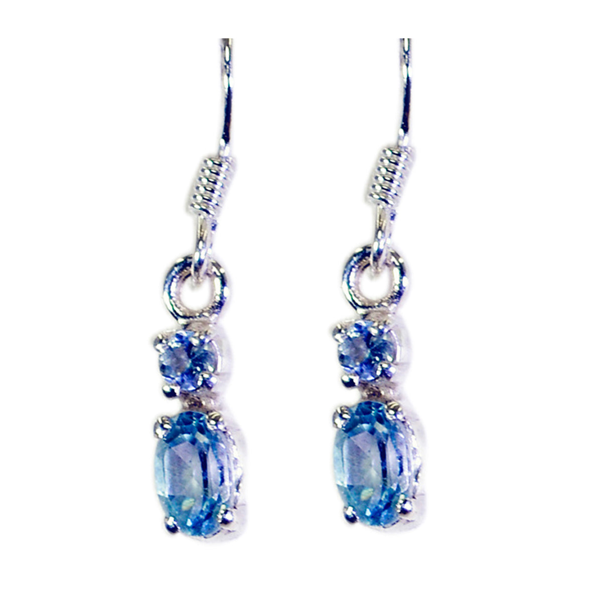Blue-Topaz-Egyptian-Addison-multiple-Dangle-Blue-Silver-Earring
