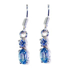 Blue-Topaz-Egyptian-Addison-multiple-Dangle-Blue-Silver-Earring