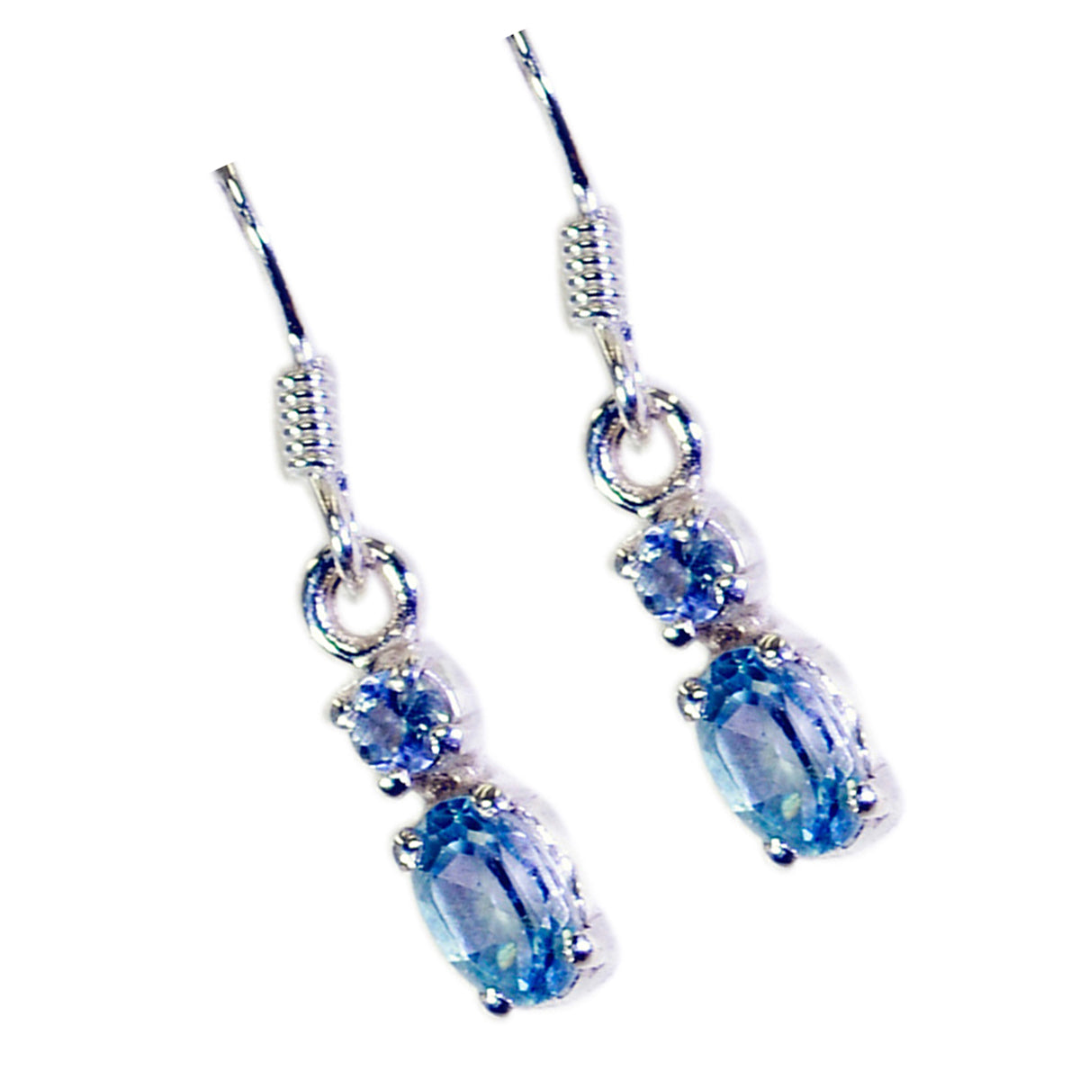 Blue-Topaz-Egyptian-Addison-multiple-Dangle-Blue-Silver-Earring