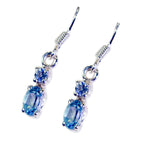 Blue-Topaz-Egyptian-Addison-multiple-Dangle-Blue-Silver-Earring