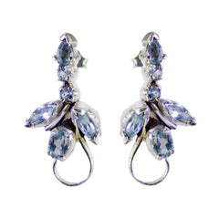Blue-topaz-Egyptian-Greta-multiple-Stud-Blue-92.5-Silver-Earring