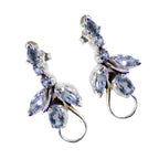 Blue-topaz-Egyptian-Greta-multiple-Stud-Blue-92.5-Silver-Earring