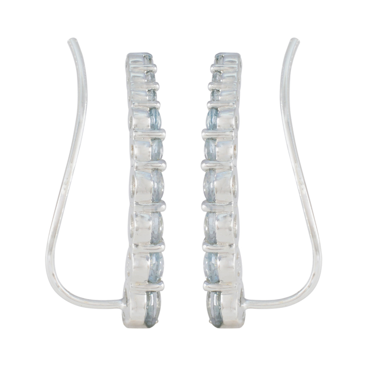 Blue-Topaz-Russian-Yuna-multiple-EarCuff-Blue-Silver-Earring