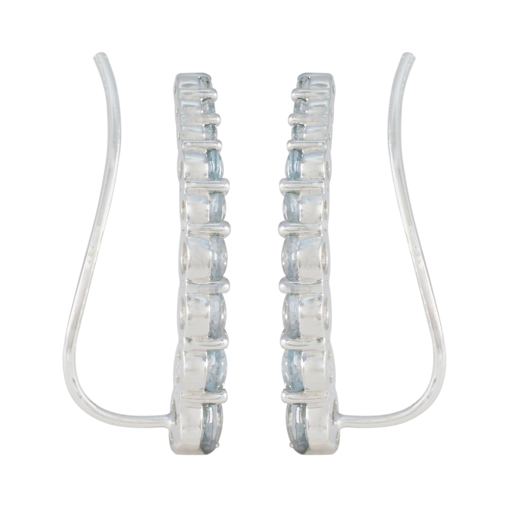 Blue-Topaz-Russian-Yuna-multiple-EarCuff-Blue-Silver-Earring