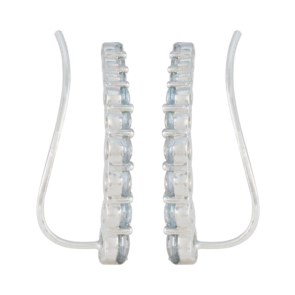 Blue-Topaz-Russian-Yuna-multiple-EarCuff-Blue-Silver-Earring