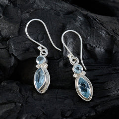 Blue-Topaz-Latin-American-Aria-Toi-et-Moi-Dangle-Blue-925-Sterling-Silver-Earring