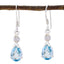 Blue-topaz-French-Agustina-multiple-Dangle-Blue-925-Sterling-Silver-Earring