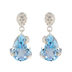 Blue-Topaz-American-Mei-Solitaire-Stud-Blue-Sterling-Silver-Earring