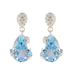 Blue-Topaz-American-Mei-Solitaire-Stud-Blue-Sterling-Silver-Earring
