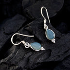 Chalcedony-Korean-Ivana-multiple-Dangle-Blue-925-Sterling-Silver-Earring