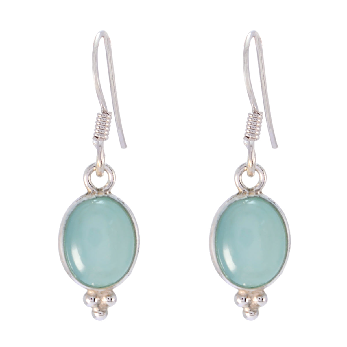Chalcedony-German-Victoria-multiple-Dangle-Blue-925-Silver-Earring