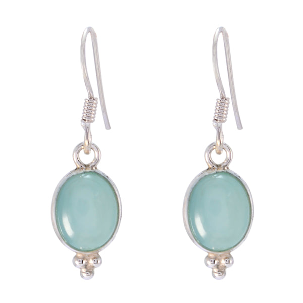 Chalcedony-German-Victoria-multiple-Dangle-Blue-925-Silver-Earring