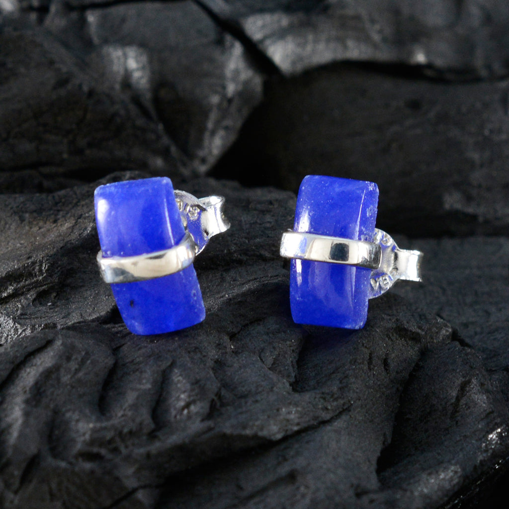 Chalcedony-Middle-Eastern-Joaquina-Solitaire-Stud-Blue-925-Silver-Earring