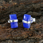 Chalcedony-Middle-Eastern-Joaquina-Solitaire-Stud-Blue-925-Silver-Earring