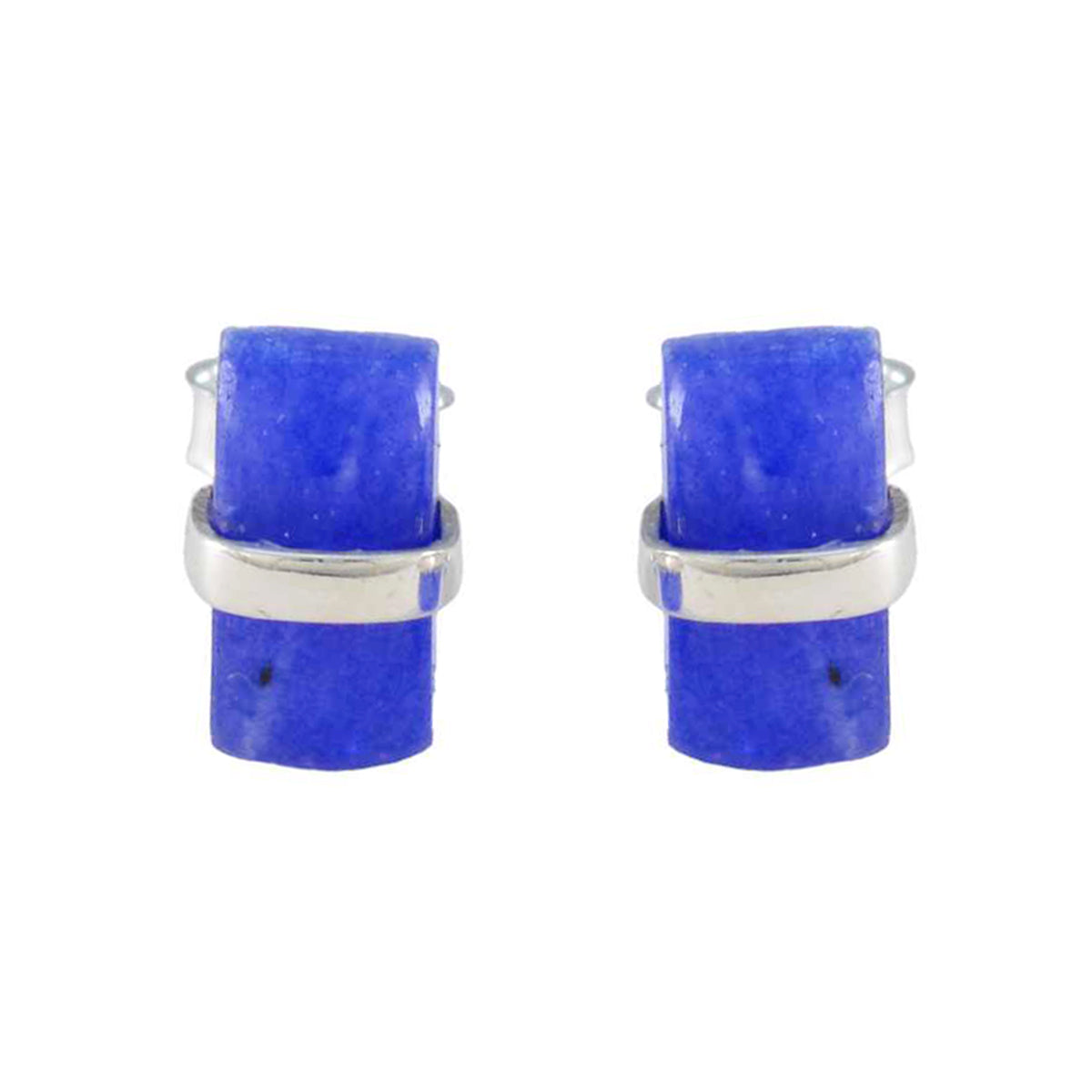 Chalcedony-Middle-Eastern-Joaquina-Solitaire-Stud-Blue-925-Silver-Earring Immagine principale del prodotto