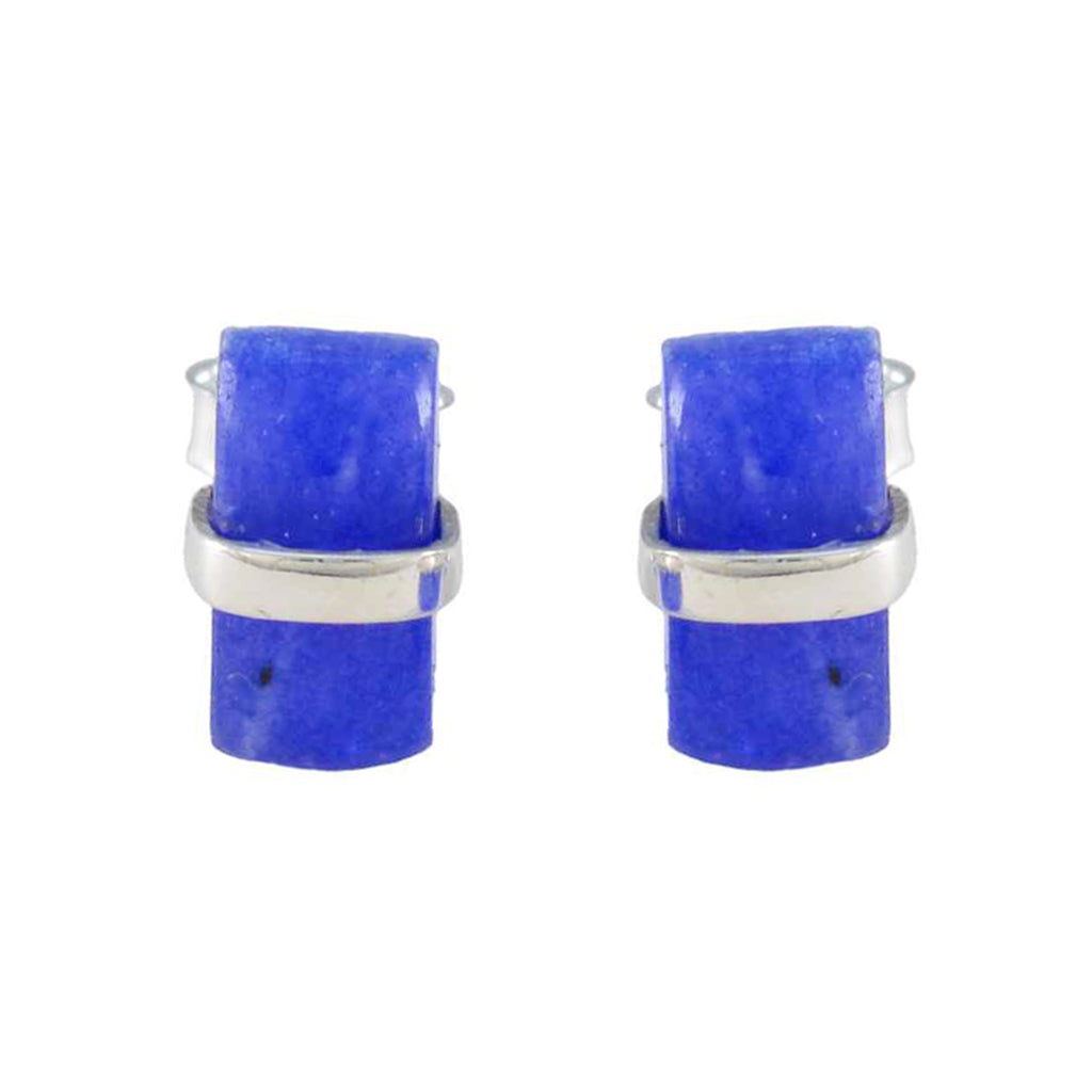 Chalcedony-Middle-Eastern-Joaquina-Solitaire-Stud-Blue-925-Silver-Earring