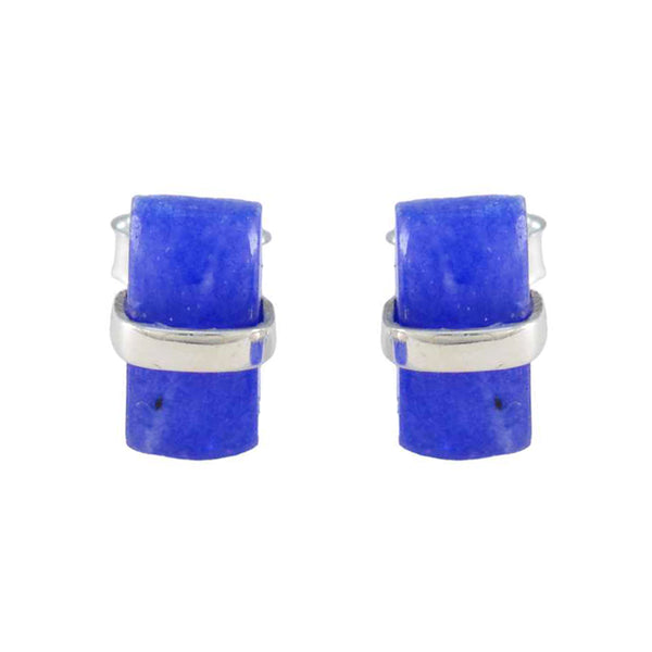 Chalcedony-Middle-Eastern-Joaquina-Solitaire-Stud-Blue-925-Silver-Earring