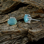 Chalcedony-Middle-Eastern-Antonia-Solitaire-Stud-Blue-92.5-Silver-Earring