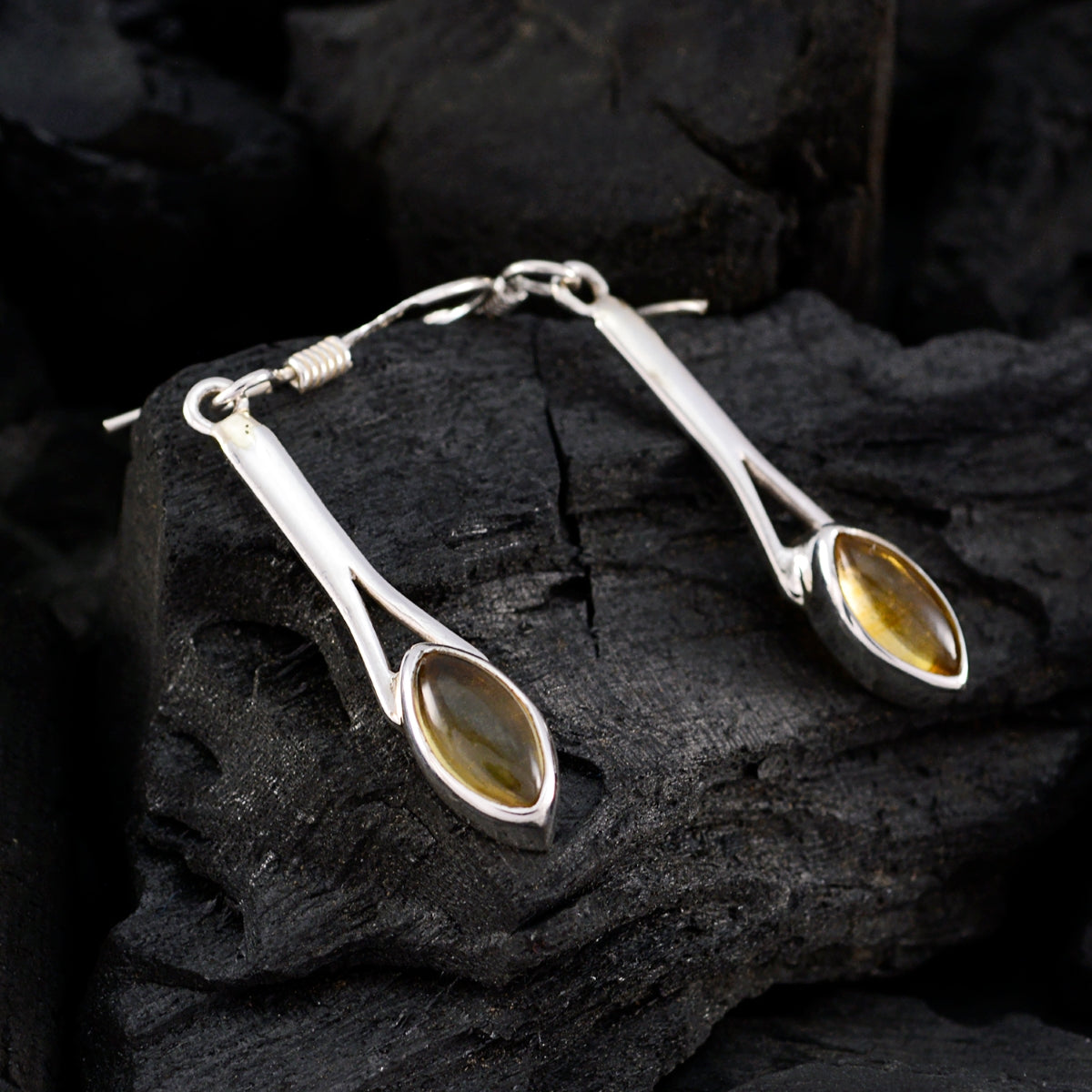 Citrine-Turkish-Teresa-multiple-Dangle-Yellow-925-Silver-Earring