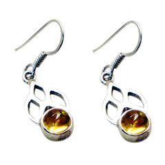 Citrine-Moroccan-Lea-Solitaire-Dangle-Yellow-Sterling-Silver-Earring