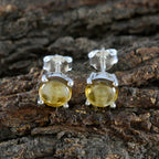 Citrine-American-Fernandaa-Solitaire-Stud-Yellow-92.5-Silver-Earring