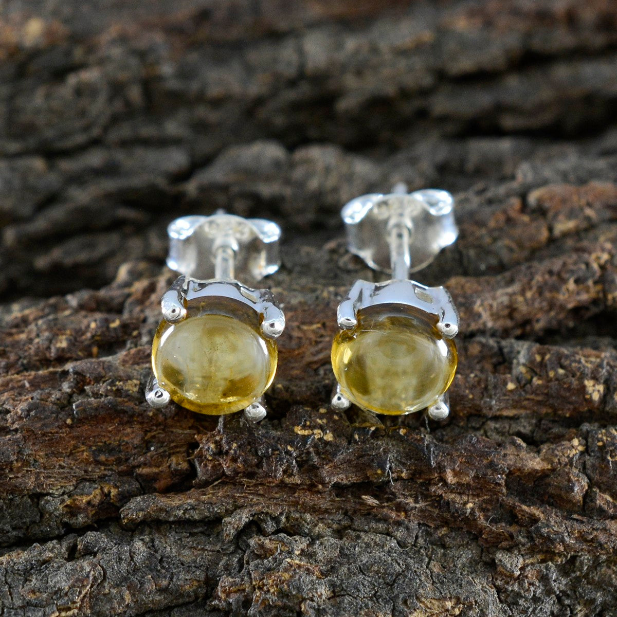 Citrine-American-Fernandaa-Solitaire-Stud-Yellow-92.5-Silver-Earring