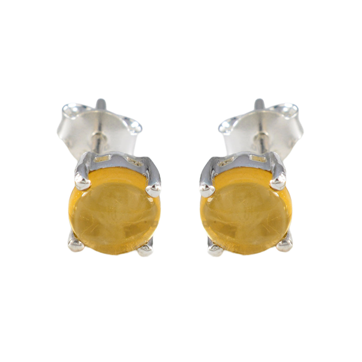 Citrine-American-Fernandaa-Solitaire-Stud-Yellow-92.5-Silver-Earring