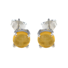 Citrine-American-Fernandaa-Solitaire-Stud-Yellow-92.5-Silver-Earring