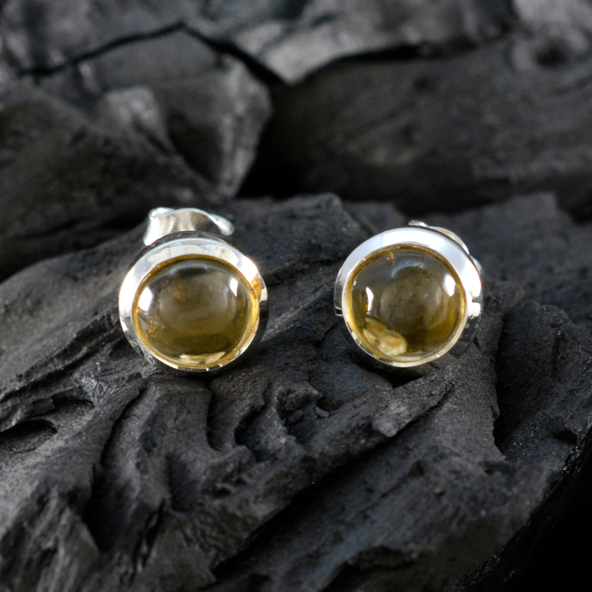 Citrine-American-Micaelaa-Solitaire-Stud-Yellow-925-Sterling-Silver-Earring