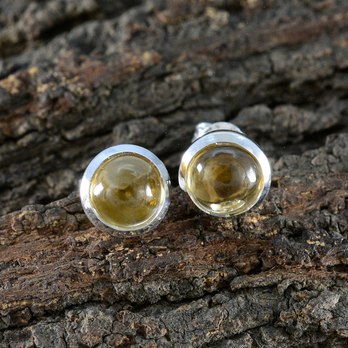 Citrine-American-Micaelaa-Solitaire-Stud-Yellow-925-Sterling-Silver-Earring