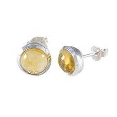 Citrine-American-Micaelaa-Solitaire-Stud-Yellow-925-Sterling-Silver-Earring