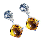 Citrine-German-Bella-multiple-Stud-Yellow-92.5-Silver-Earring