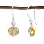 Citrine-French-Lili-Solitaire-Dangle-Yellow-Silver-Earring