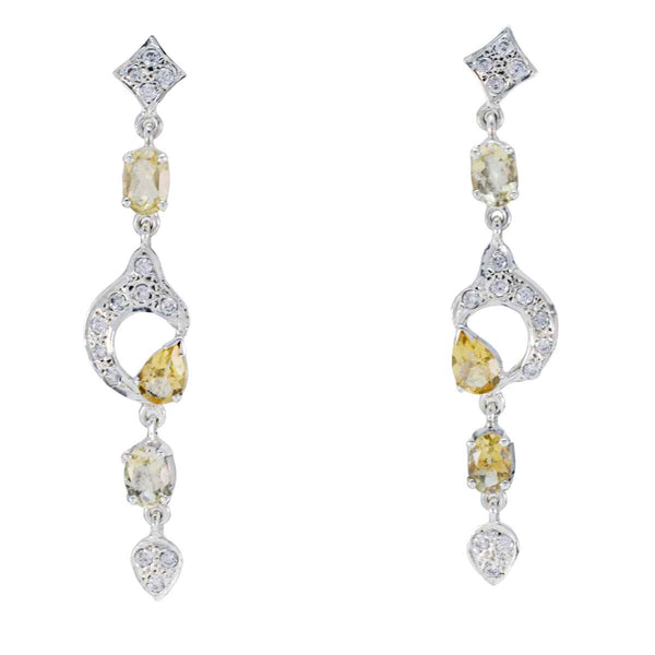 Citrine-Indian-Zara-multiple-Dangle-Yellow-925-Sterling-Silver-Earring
