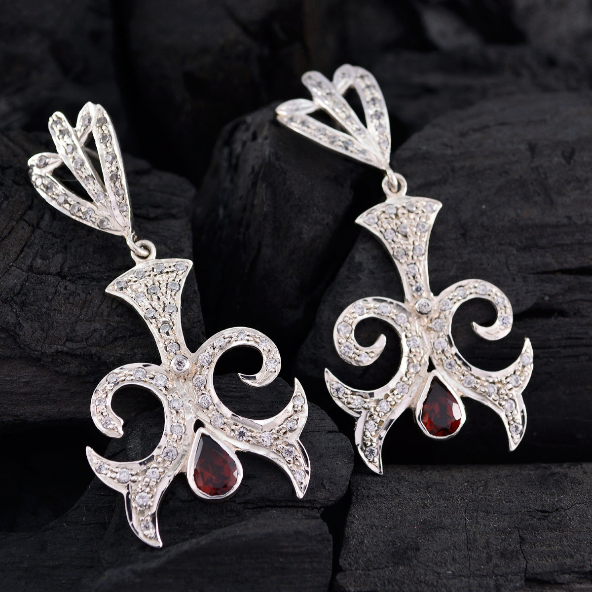 Citrine-Indian-Maria-multiple-Stud-Yellow-925-Sterling-Silver-Earring