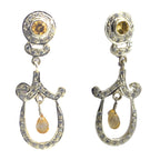 Citrine-Indian-Maria-multiple-Stud-Yellow-925-Sterling-Silver-Earring