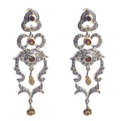 Citrine-Indian-Natcha-multiple-Stud-Yellow-92.5-Silver-Earring