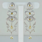 Citrine-Indian-Natcha-multiple-Stud-Yellow-92.5-Silver-Earring