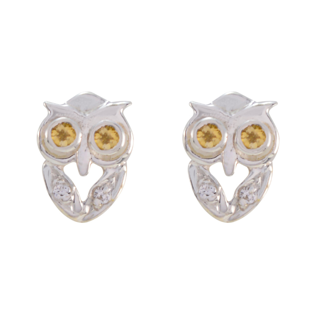 Citrine-Italian-Greta-multiple-Stud-Yellow-Sterling-Silver-Earring