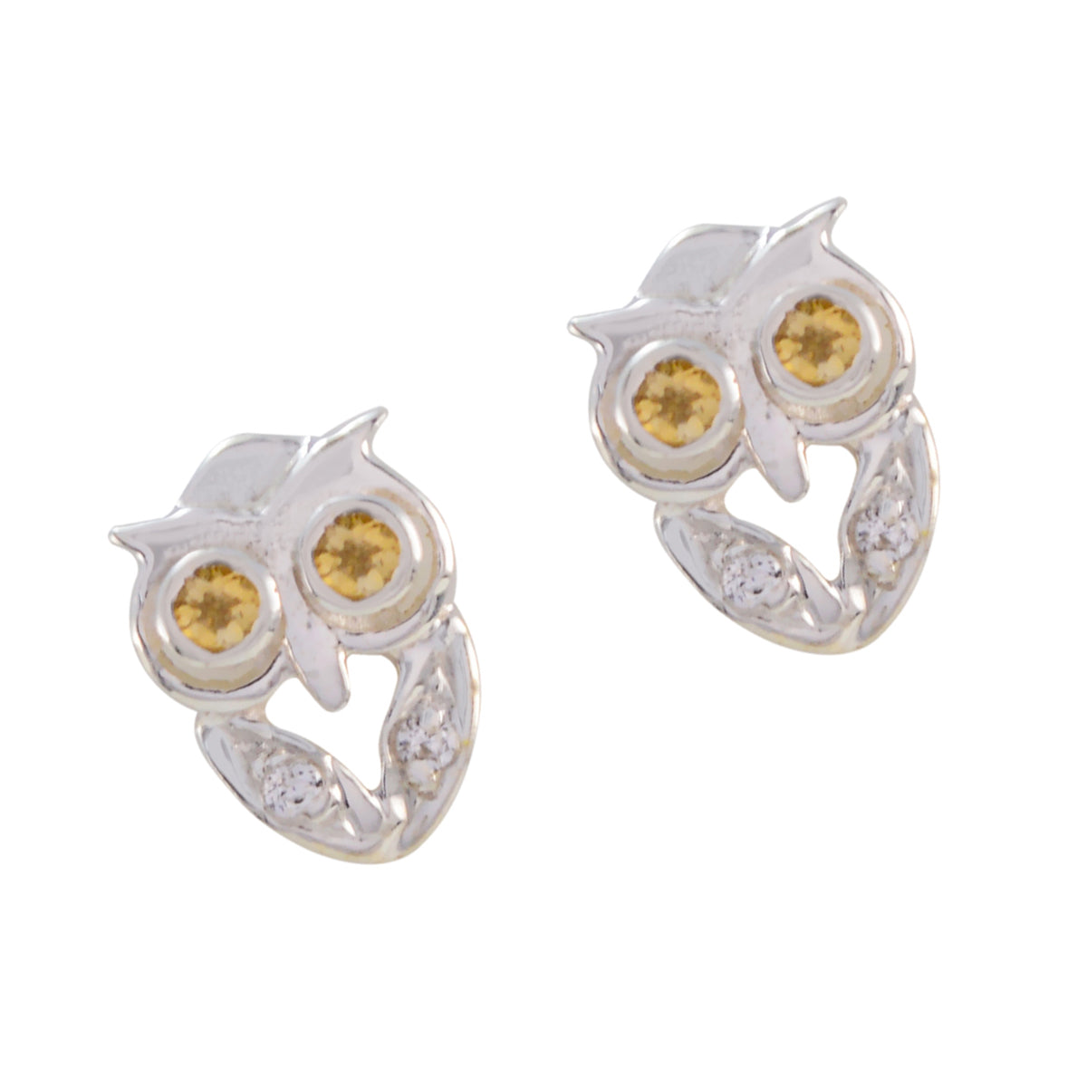 Citrine-Italian-Greta-multiple-Stud-Yellow-Sterling-Silver-Earring