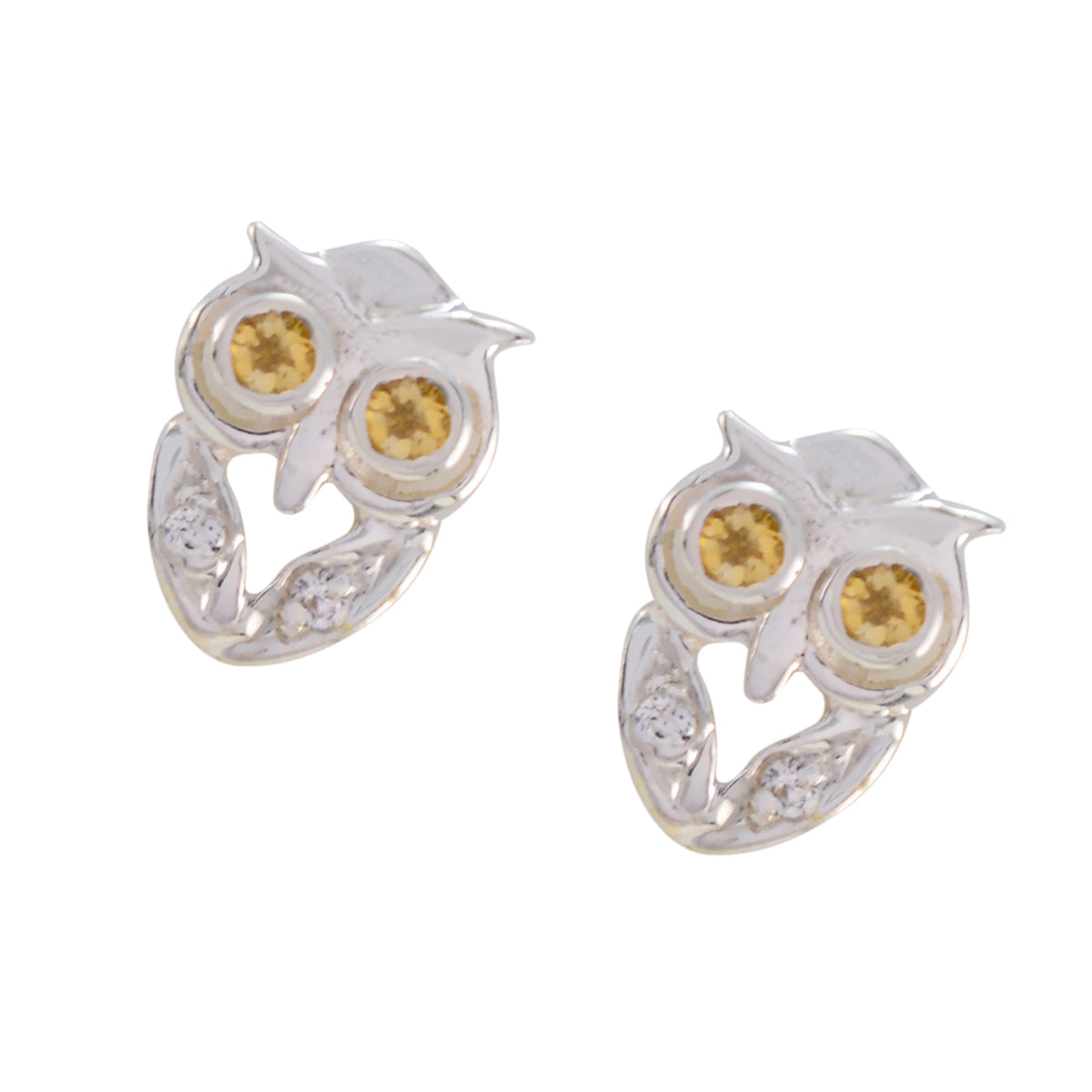 Citrine-Italian-Greta-multiple-Stud-Yellow-Sterling-Silver-Earring